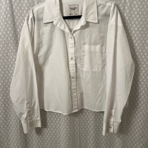 Abercrombie & Fitch White Button Down Shirt